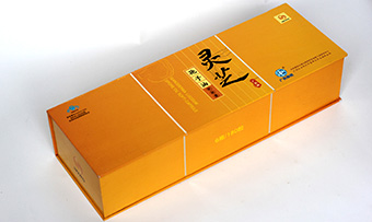 灵芝孢子油裱纸木盒